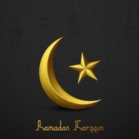 Ramadan Kareem greeting card background vector