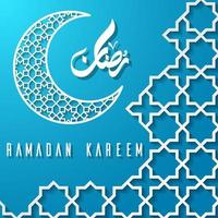 Ramadan Kareem greeting card background vector