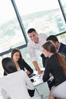 business people in a meeting at office photo