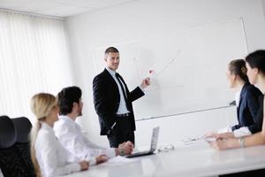 business people in a meeting at office photo