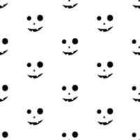 Set of scary faces Halloween pumpkins vector