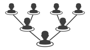 People network icon vector