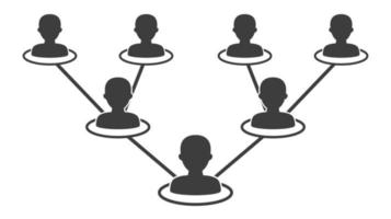 People network icon vector