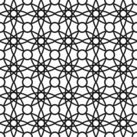 Background with seamless pattern in islamic style vector