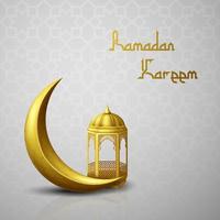 fondo de tarjeta de felicitación de ramadán kareem vector