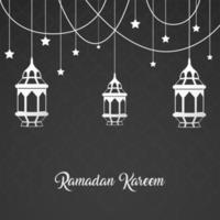 Ramadan Kareem greeting card background vector