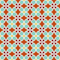 Background with seamless pattern in colorful islamic style vector