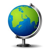 Earth globe icon on white background vector