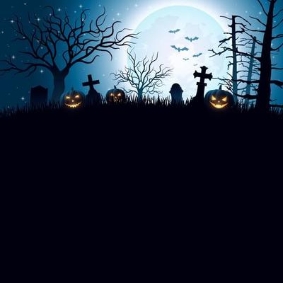 Halloween night background
