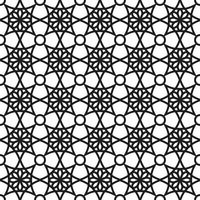 Background with seamless pattern in islamic style vector