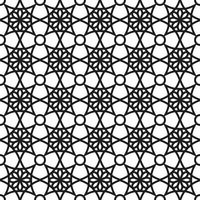 Background with seamless pattern in islamic style vector