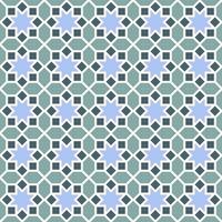 Background with seamless pattern in colorful islamic style vector