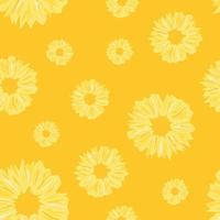 Seamless pattern of yellow pineapple slices vector