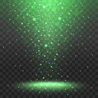 Glowing lights glitter isolated on a black background vector