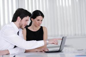 business people in a meeting at office photo