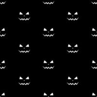 Set of scary faces Halloween pumpkins vector