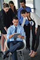 business people in a meeting at office photo