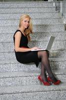 business woman laptop photo