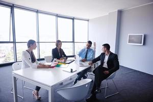 business people in a meeting at office photo