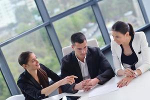 business people group in a meeting at office photo