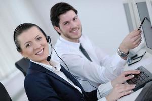 business people group working in customer and helpdesk office photo