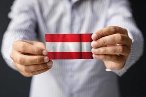 Austrian official flag. photo