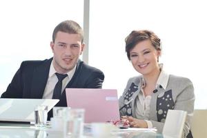 group of business people at meeting photo