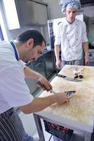 chef preparing food photo