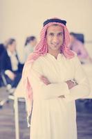 Arabic business man at meeting photo