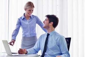 business people in a meeting at office photo