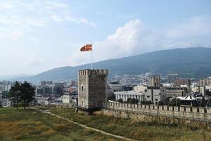 fortaleza de skopje o fortaleza de kale, macedonia del norte foto
