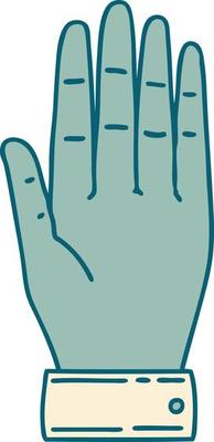 iconic tattoo style image of a hand