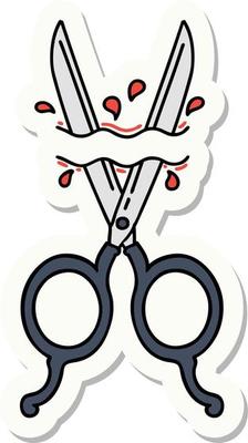 sticker of tattoo in traditional style of barber scissors 12091752 Vector Art at Vecteezy sticker of tattoo in traditional style of barber scissors 12091752 Vector Art at Vecteezy