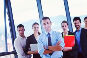 business people in a meeting at office photo