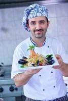 Chef preparing food photo