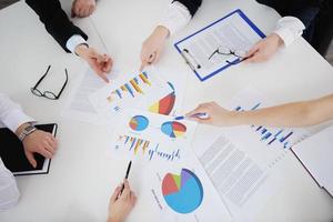 business people in a meeting at office photo