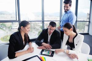 business people group in a meeting at office photo