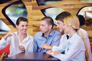 business people in a meeting at office photo