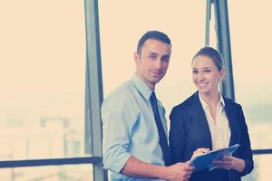 business people in a meeting at office photo