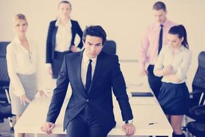 young business man at meeting photo