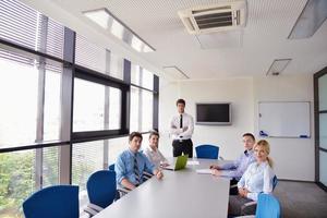 business people in a meeting at office photo