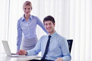 business people in a meeting at office photo