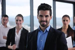 business people in a meeting at office photo