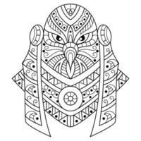 Horus line art vector