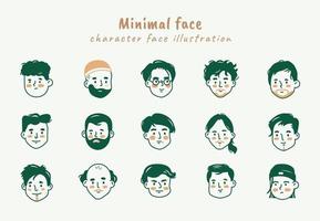 Minimal Character Face vector