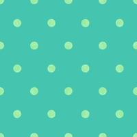Festive Green Polka Dot Seamless Pattern, Colorful Cute Background, Wrapping Paper and Texture, Vector EPS Design.