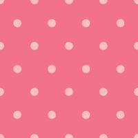 Festive Pink Polka Dot Seamless Pattern, Colorful Cute Background, Wrapping Paper and Texture, Vector EPS Design.