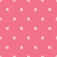 Festive Pink Polka Dot Seamless Pattern, Colorful Cute Background, Wrapping Paper and Texture, Vector EPS Design.