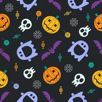 halloween, seamless, patrón vector