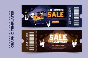 plantilla de diseño gráfico de halloween simple y elegante que es fácil de personalizar vector